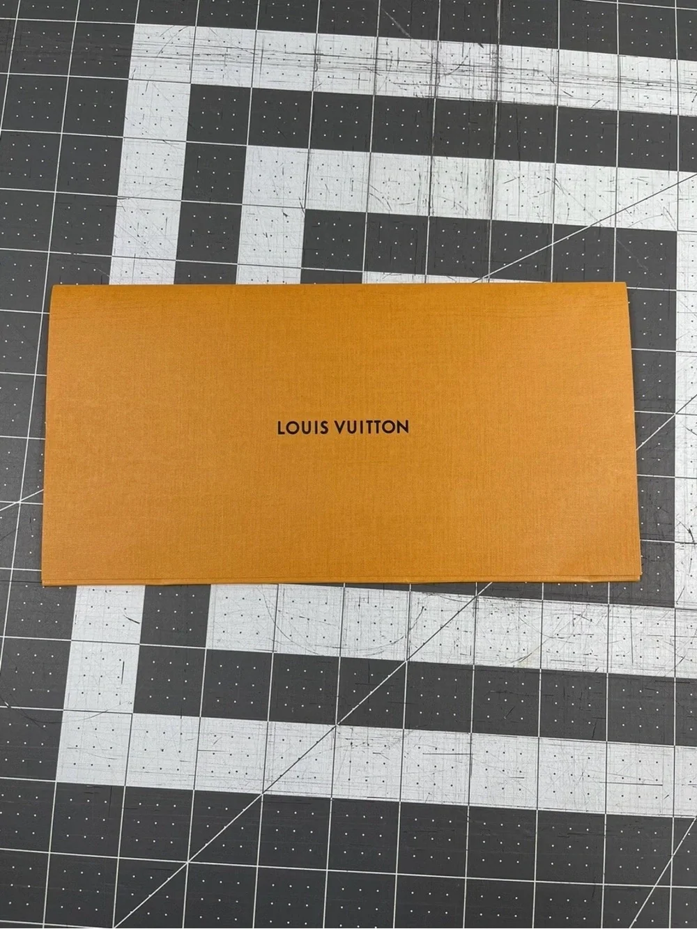 Authentic Louis Vuitton LV Orange Envelope Receipt Holder